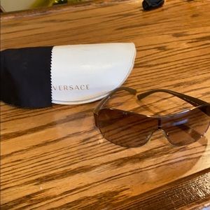 Versace shield sunglasses